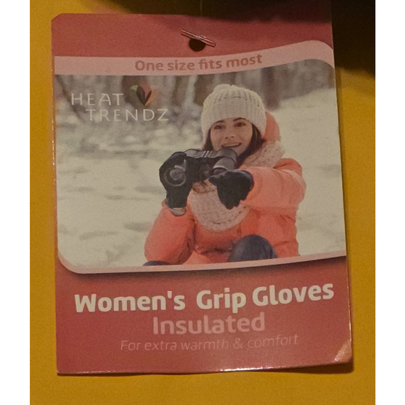 Heat Trendz Women's Pink Gloves Winter / Cold Weather / Textured Grip - *New* - Picture 3 of 3